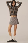 Reformation Rory Mini Skirt In Grey