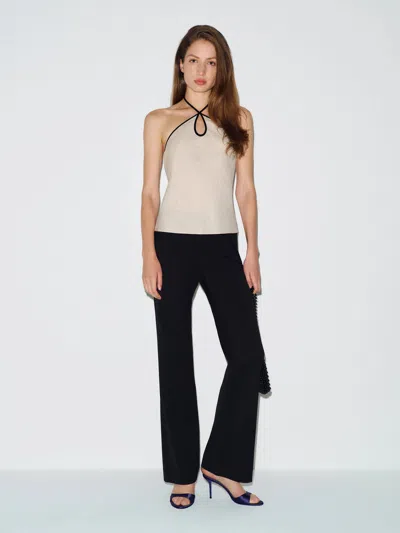 Reformation Rosana Linen Top Natural 2 In Neutral