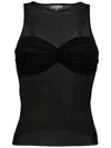 Reformation Rose Knit Top In Black