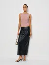 Reformation Rosie Knit Top In Black