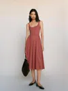 Reformation Rou Knit Dress In Brown