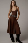 Reformation Rou Knit Midi Dress In Brown