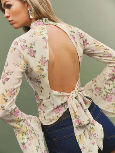 Reformation Roxana Top In Ivory