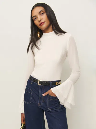 Reformation Roxana Top In Ivory