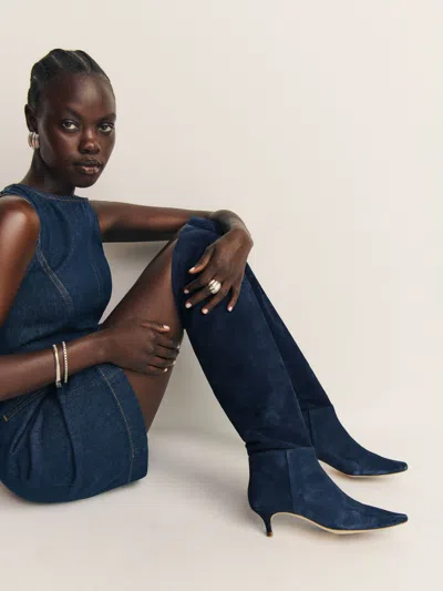 Reformation Roxanne Over The Knee Boot In After Hours Suede