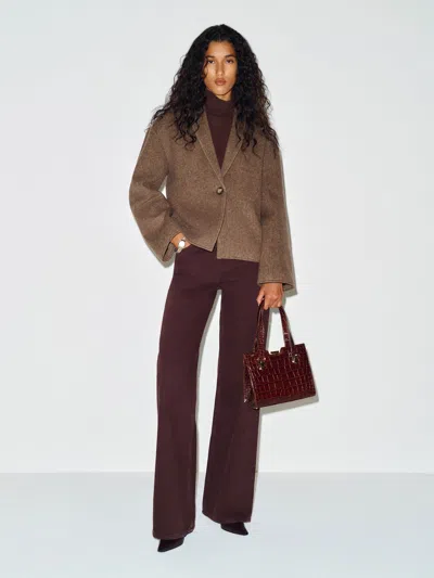 Reformation Roxie Jacket Brown Large