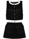 Reformation Roxy Linen Two-piece Set In Black