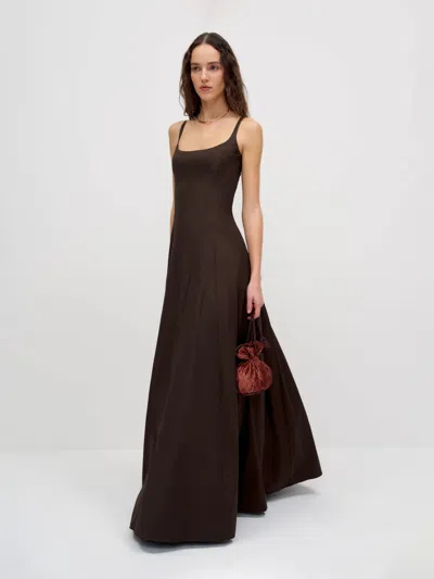 Reformation Royann Dress Brown 12