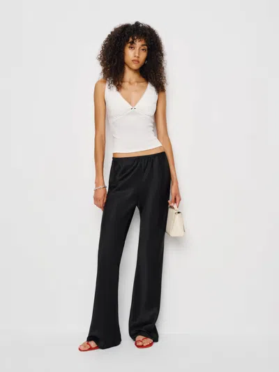 Reformation Rue Pointelle Knit Top In White