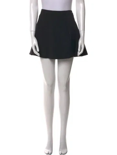 Pre-owned Reformation Ruffle Embellishment Mini Skirt In Black