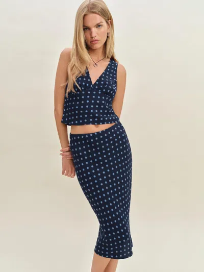Reformation Ryan Two Piece In Blue