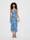 Reformation Ryden Knit Dress In Blue