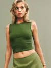 Reformation Ryland Tank In Green