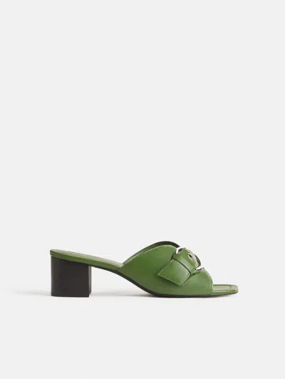 Reformation Sable Heeled Sandal Green 9.5