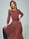 Reformation Sabra Dress In Ring Dot