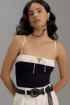 Reformation Sadie Knit Top In Black