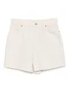 Reformation Saige Denim Shorts In White