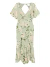 Reformation Salvia Dress In Green