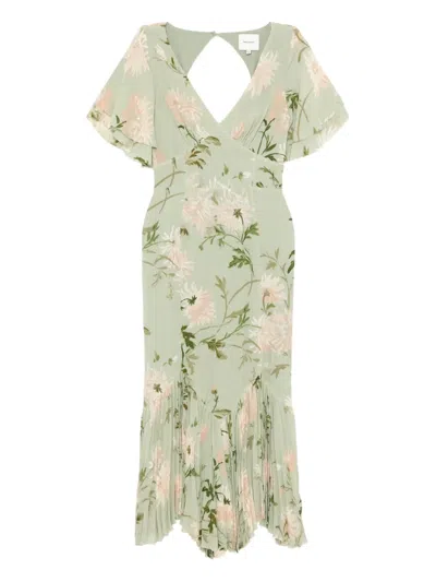 Reformation Salvia Dress In Green