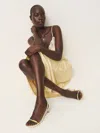 Reformation Samantha Heeled Sandal In Almond Leather