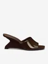 Reformation Sandales Compensées Enya In Brown