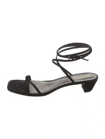 Pre-owned Reformation Sandals In Black