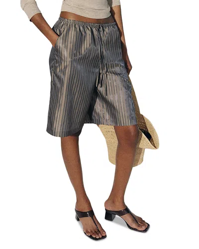 Reformation Sandy Pull-on Shorts In Gray