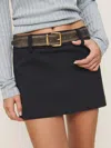 Reformation Sara Knit Skirt In Black