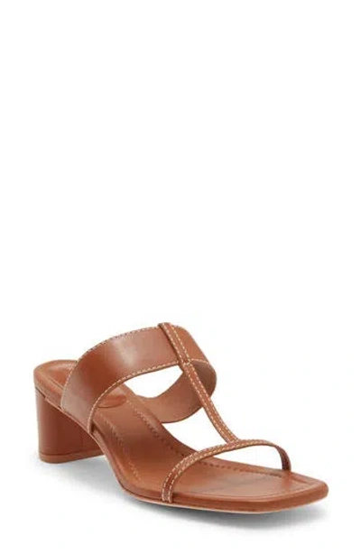 Reformation Sardinia Block Heel Sandal In Brown