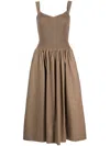 Reformation Sariah Dress In Brown