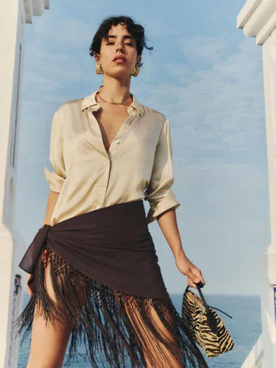 Reformation Sarong Ena In Neutral