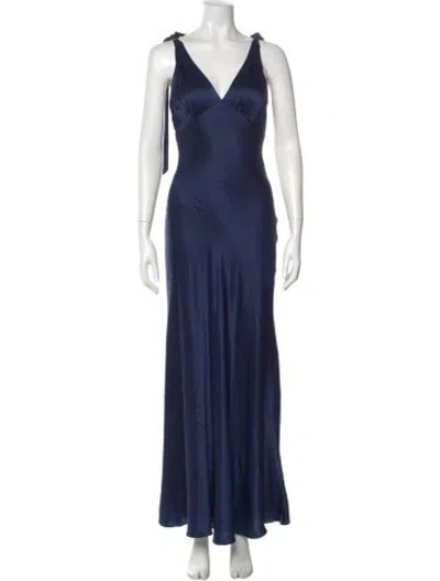 Pre-owned Reformation Satin Long Dress