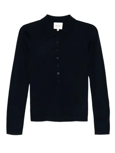 Reformation Sav Polo Top In Black