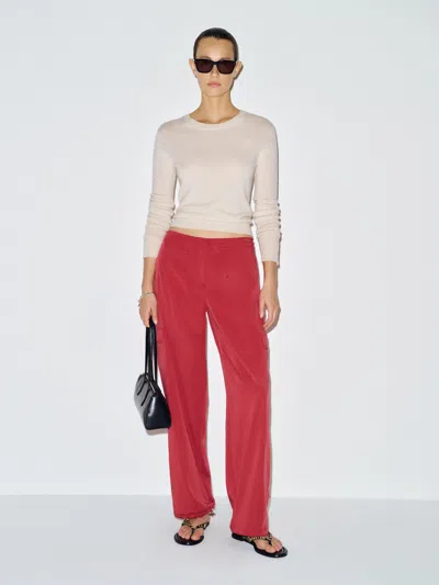 Reformation Sawyer Cargo Pant Red 0