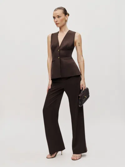 Reformation Saylor Two Piece In Black Currant
