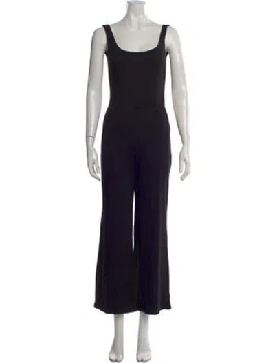 Pre-owned Reformation Scoop Neck Jumpsuit In Black