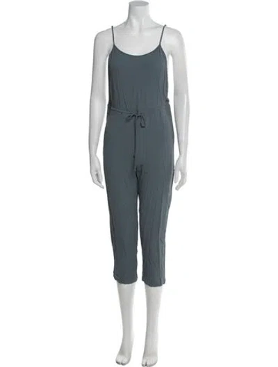 Pre-owned Reformation Scoop Neck Jumpsuit In Blue
