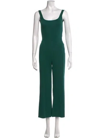 Pre-owned Reformation Scoop Neck Jumpsuit In Green
