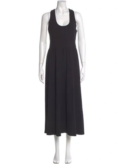 Pre-owned Reformation Scoop Neck Long Dress In Gray
