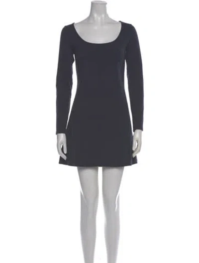 Pre-owned Reformation Scoop Neck Mini Dress In Gray