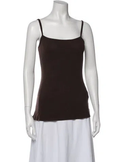 Pre-owned Reformation Scoop Neck Sleeveless Top In Brown