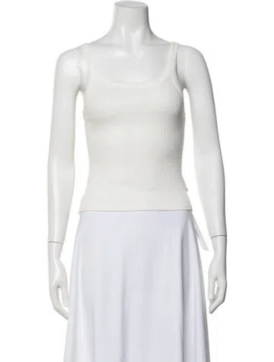 Pre-owned Reformation Scoop Neck Sleeveless Top In White