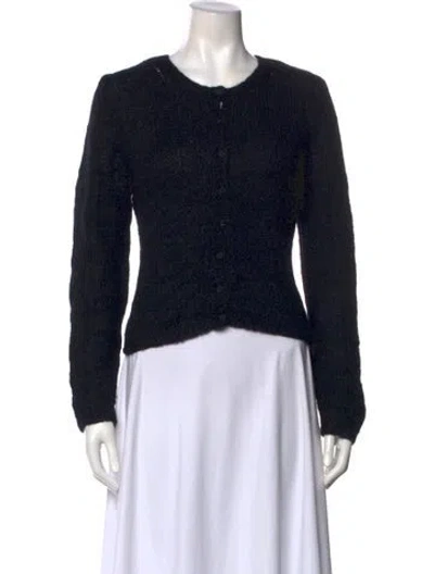 Pre-owned Reformation Scoop Neck Sweater In Black