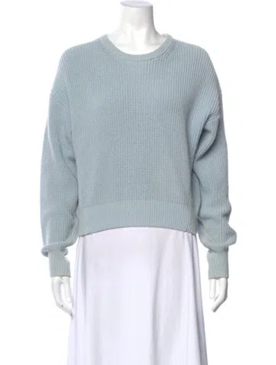 Pre-owned Reformation Scoop Neck Sweater In Blue