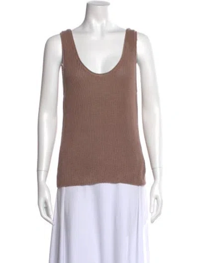 Pre-owned Reformation Scoop Neck Sweater In Neutral