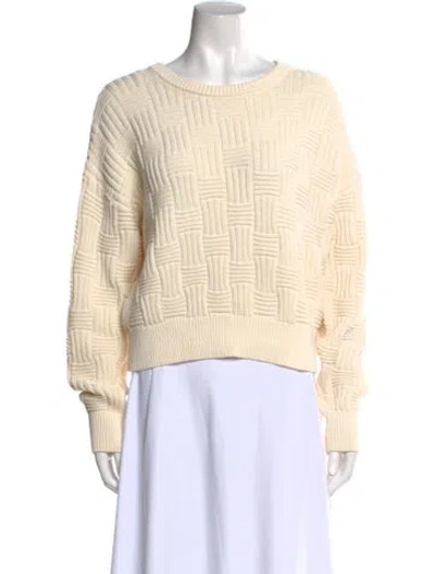 Pre-owned Reformation Scoop Neck Sweater In Neutral