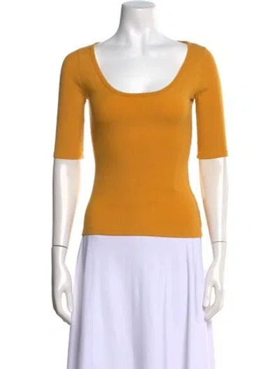 Pre-owned Reformation Scoop Neck Sweater In Neutral