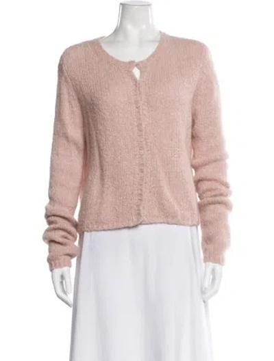 Pre-owned Reformation Scoop Neck Sweater In Pink