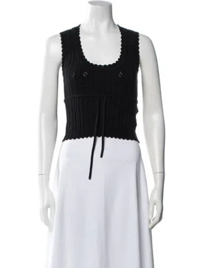 Pre-owned Reformation Scoop Neck Sweater W/ Tags In Black