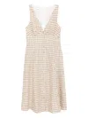 Reformation Sebastien Linen Dress In Brown